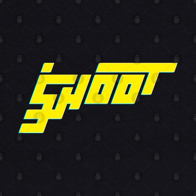 Shoot - Cyberpunk Logotype Style by TegarBD